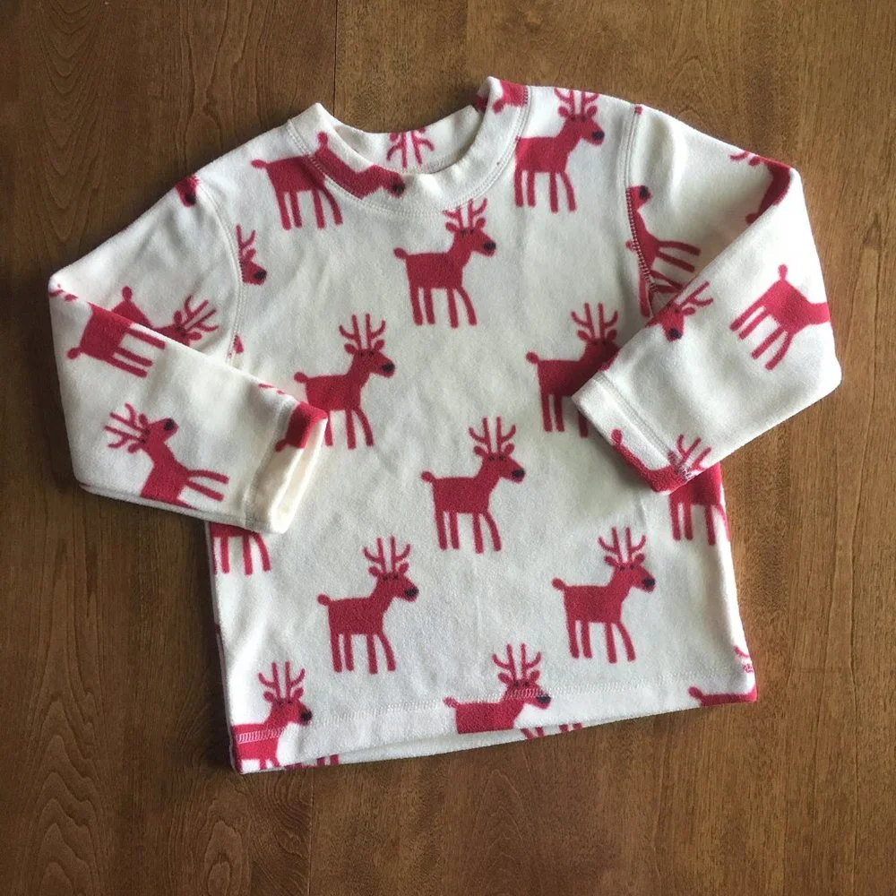 Hanna Andersson reindeer fleece 100